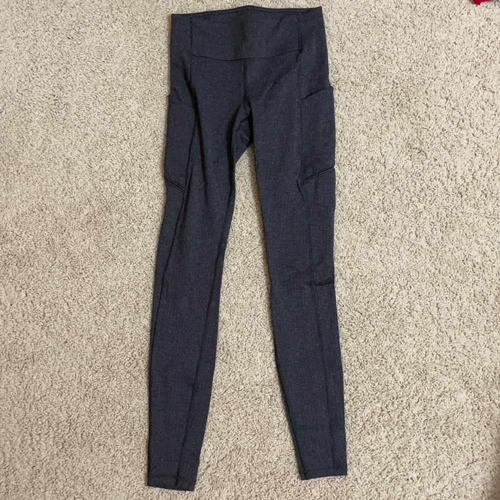 grey herringbone lululemon leggings